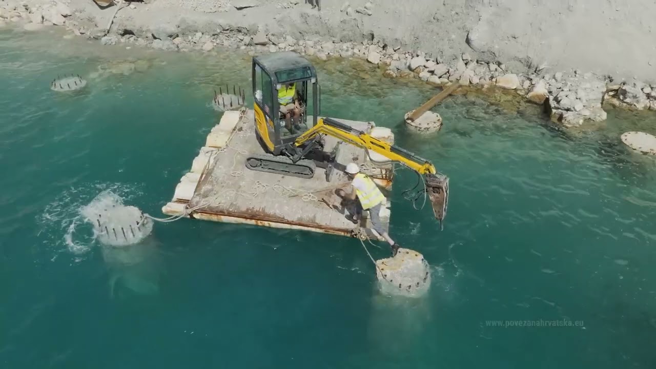 Uređenje luke Omiš   II  faza izgradnje 2022 09 07