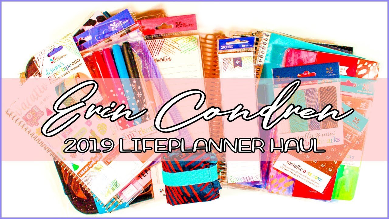 Erin Condren LifePlanner 2019: Planner and Planner Accessories Haul