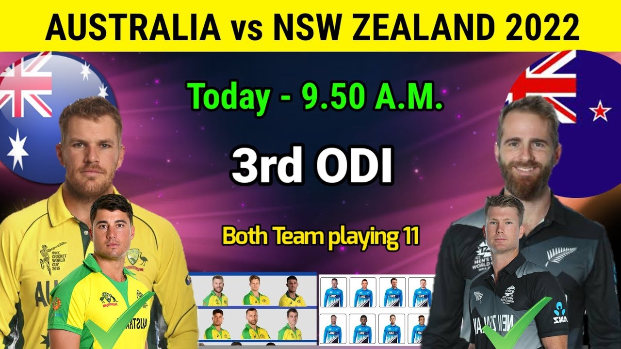 Australia 3rd ODI playing 11 Vs New Zealand | AUS Playing 11 Vs NZ 3rd ODI Match