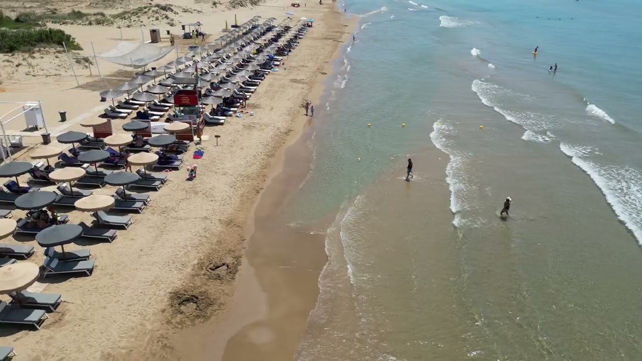 Olympia Golden Beach Resort & Spa Drone Video from the Awarded with a Blue Flag Beach