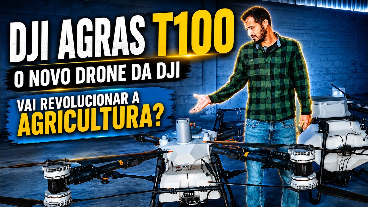 O Lançamento do DJI AGRAS T100 Vai Revolucionar a Agricultura!