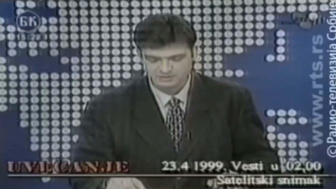 Trenutak kada je nato bombardovao Rts televiziju