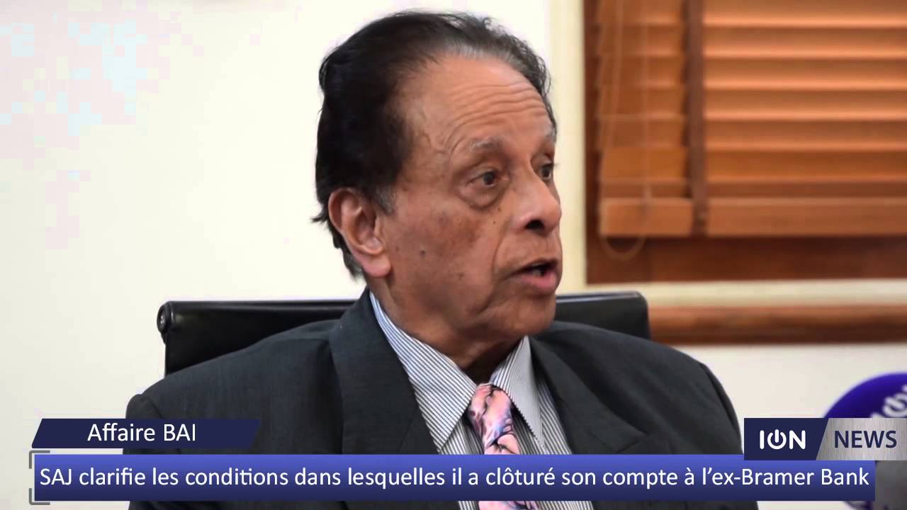 SAJ clarifie les conditions dans lesquelles il a clôturé son compte à l’ex Bramer Bank
