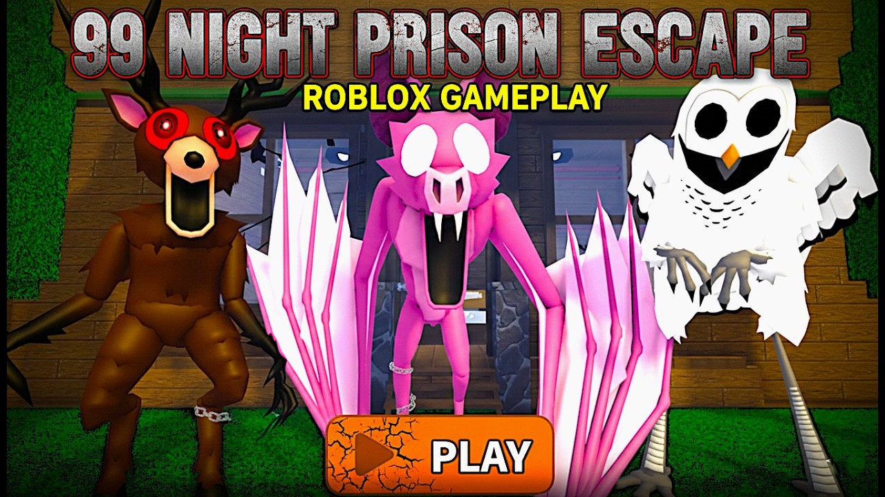 99 DAY NIGHTS IN FOREST PRISON RUN..#roblox #gaming #games