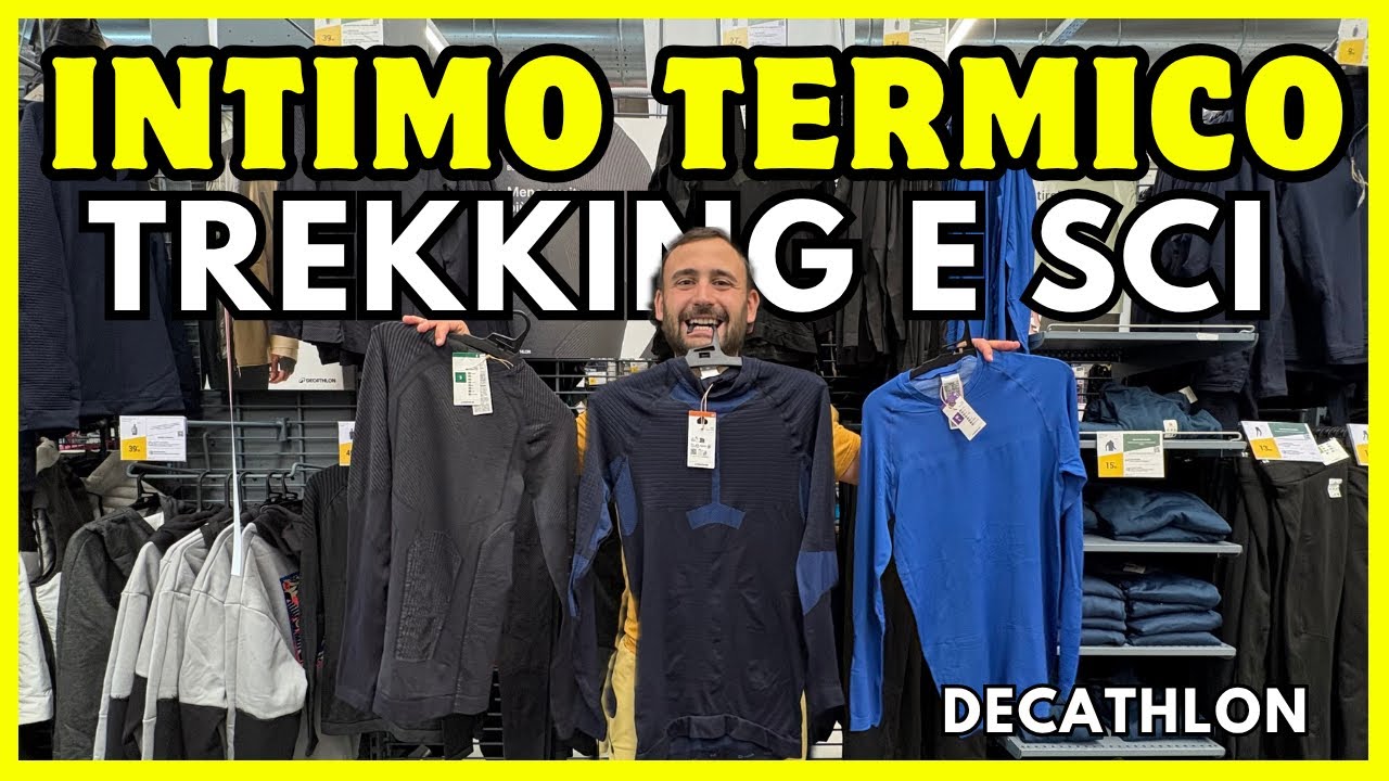 Intimo termico da trekking e sci in Decathlon 