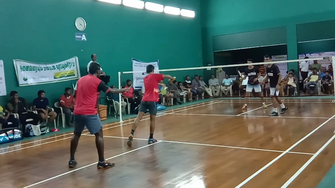 GANESH NAVEEN Vs ARUNESH MAURYAN Men's Doubles Semifinals TN state Senior Championship Karur 2019