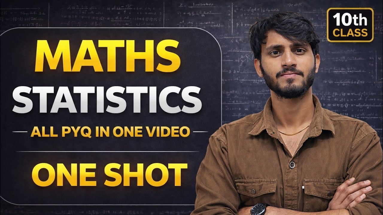 Class 10 Maths Statistics PYQ 2026 🔥 One Shot Revision | All Previous Year Questions | CBSE Board