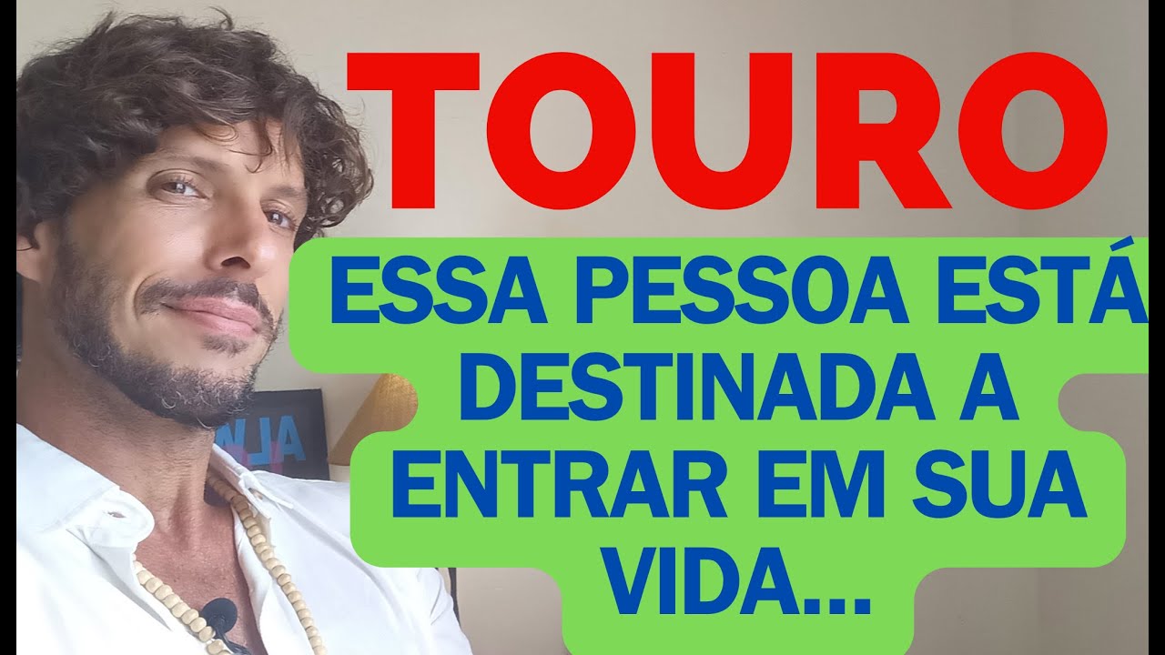 ♉️ TOURO: ESSA PESSOA ESTÁ NO SEU DESTINO. TAROT TERAPÊUTICO. Fernando Novais