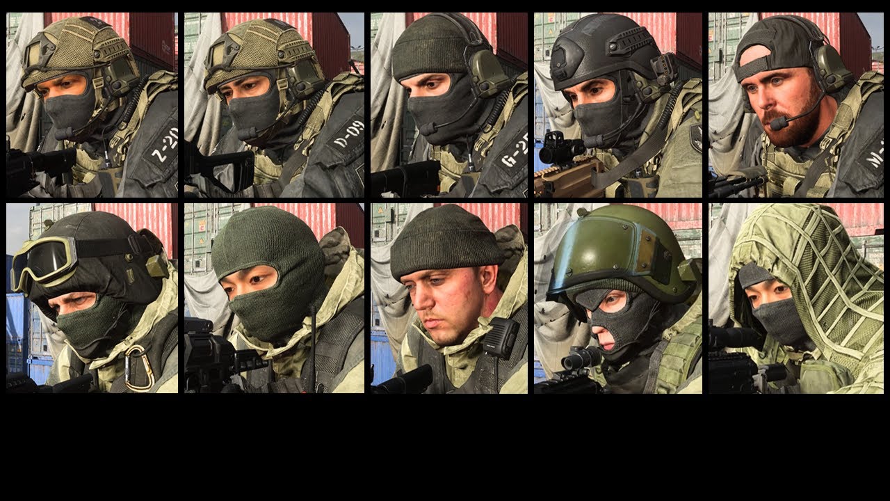 Modern Warfare 2019 Default Milsim Player Model Comparison (Coalition / Allegiance)