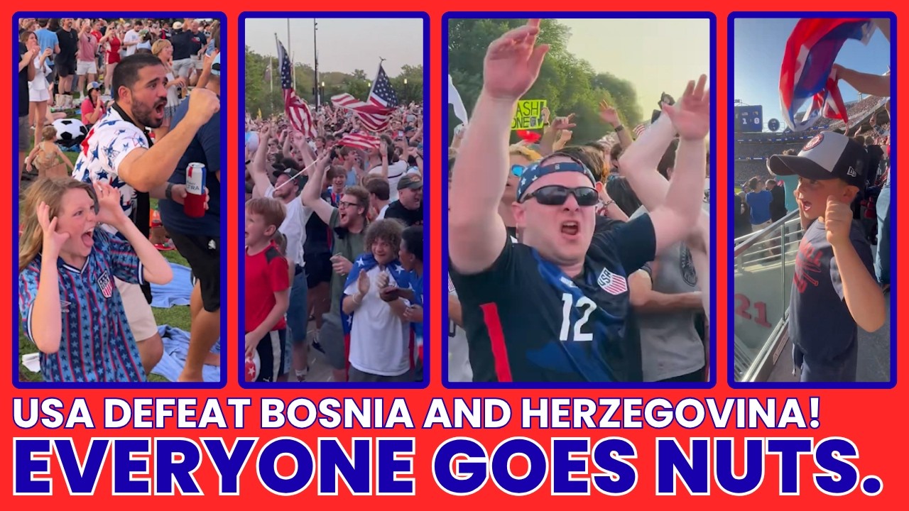 USA vs Bosnia and Herzegovina World Cup 2026! Everyone Goes Nuts.