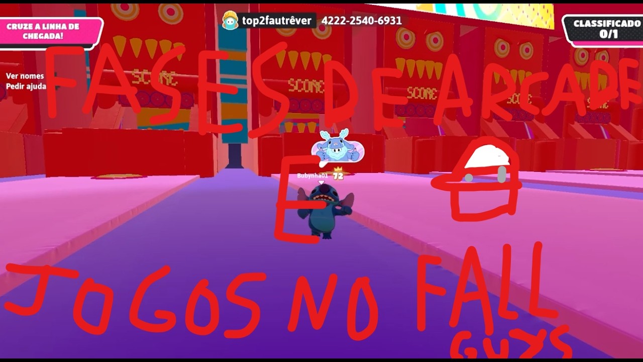 fall guys -Fases de arcade e jogos de arcade no fall guys !!!