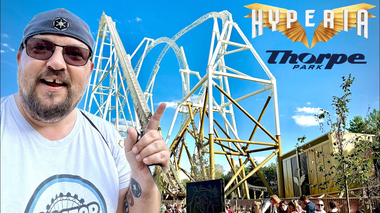 Riding HYPERIA At THORPE PARK On National ROLLERCOASTER Day!