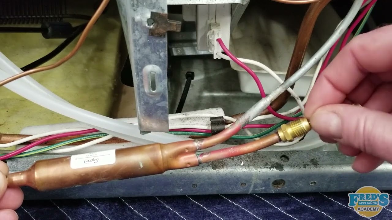 How to purge a refrigerator sealed system with nitrogen