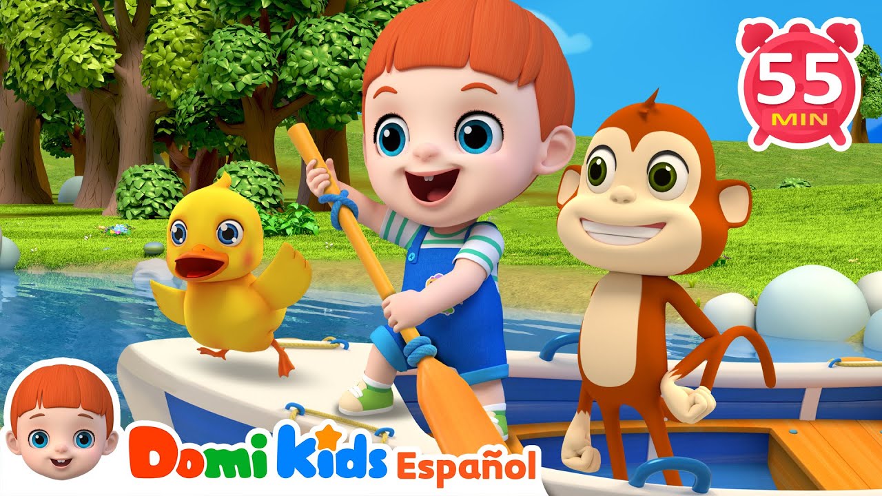 🚣‍♂️ Rema Rema Rema Tu Bote 🎶 | Colección de Canciones Infantiles | Domi Kids