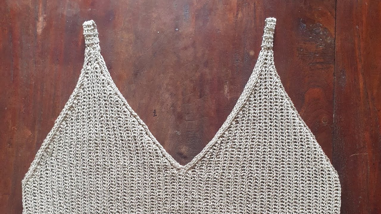 Yara camisole, visual help for written crochet pattern