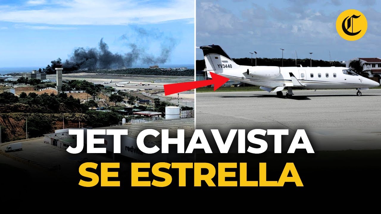 Venezuela: Learjet 55 chavista se estrella en el aeropuerto de Maiquetía | El Comercio