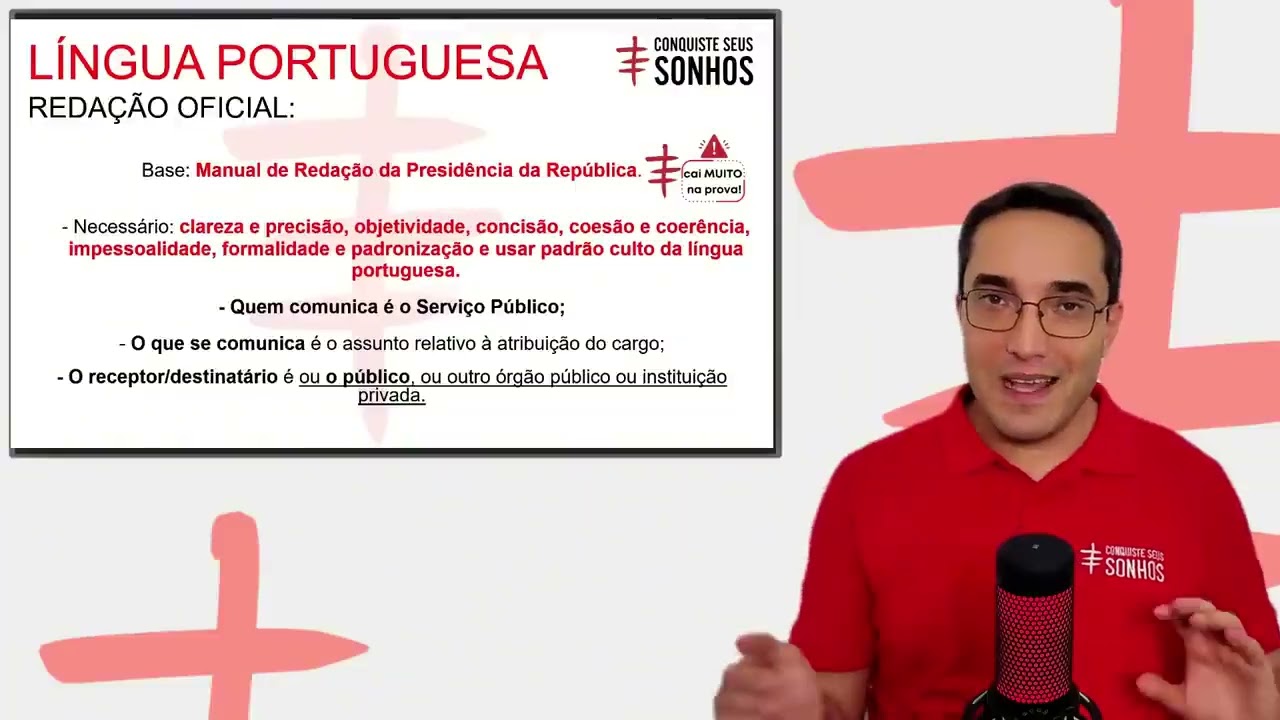 REDAÇÃO OFICIAL - CORRESPONDÊNCIA OFICIAL - CARGO ENSINO MÉDIO - CONCURSO PÚBLICO
