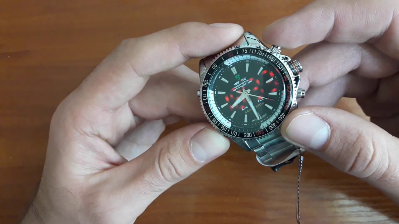 Мужские наручные часы Weide Silver Power с подсветкой. Кварцевые часы