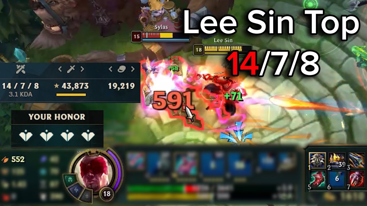550AD Challenger Lee Sin Top vs Darius POV S14