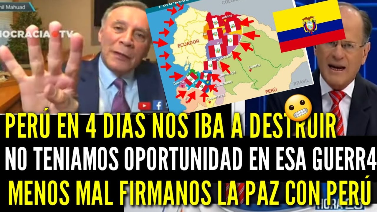 NOS IBAN a DESTR0Z4R!! ECUATORIANOS ADMITEN que PERÚ PUDO PULVERlZ4R ECUAD0R en el CENEP4