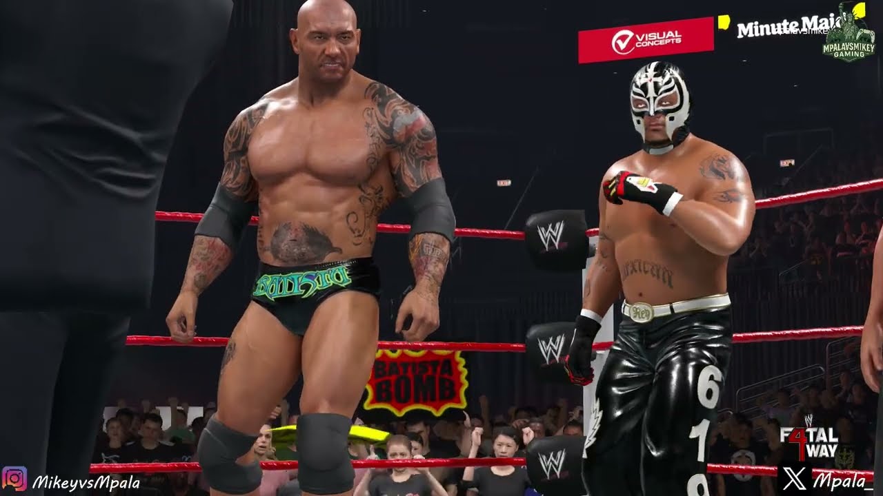 WWE 2K26 - Batista & Rey Mysterio vs The Great Khali & Umaga 