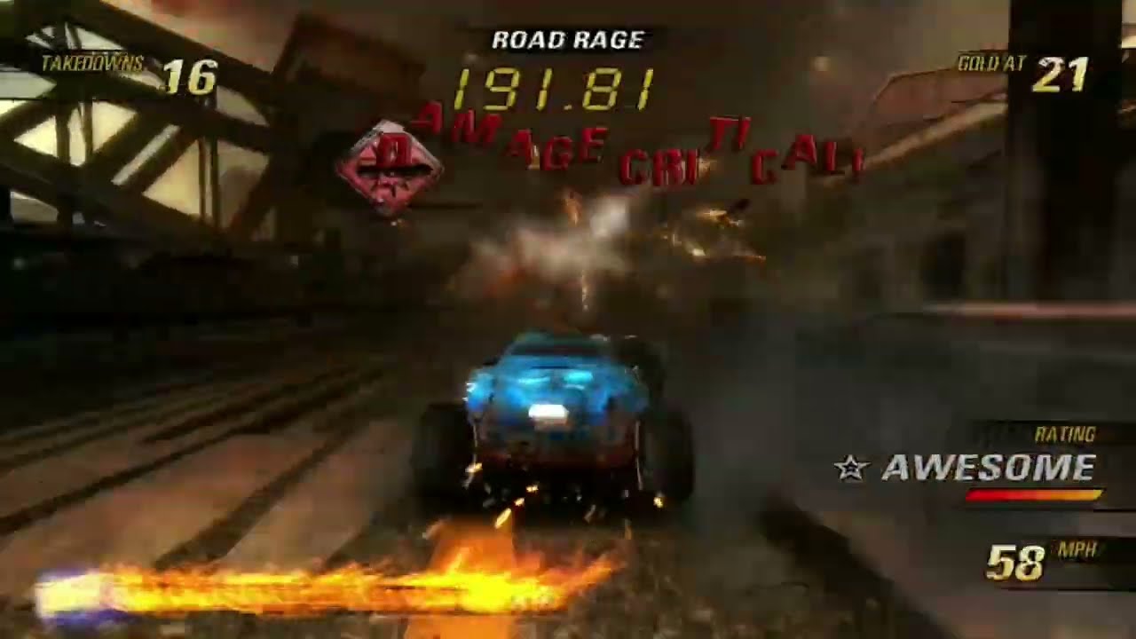 Burnout Revenge: Crashbreaker Road Rage - Long Fowards (Motor City) with Hot Rod