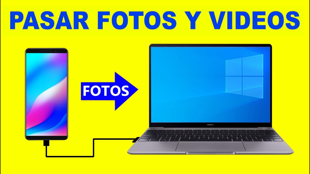 Como PASAR FOTOS y VIDEOS del Celular al PC o Computadora