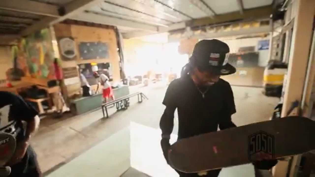 LIL WAYNE X EVAN HERNADEZ SKATING AT 5050 SKATEPARK 2015