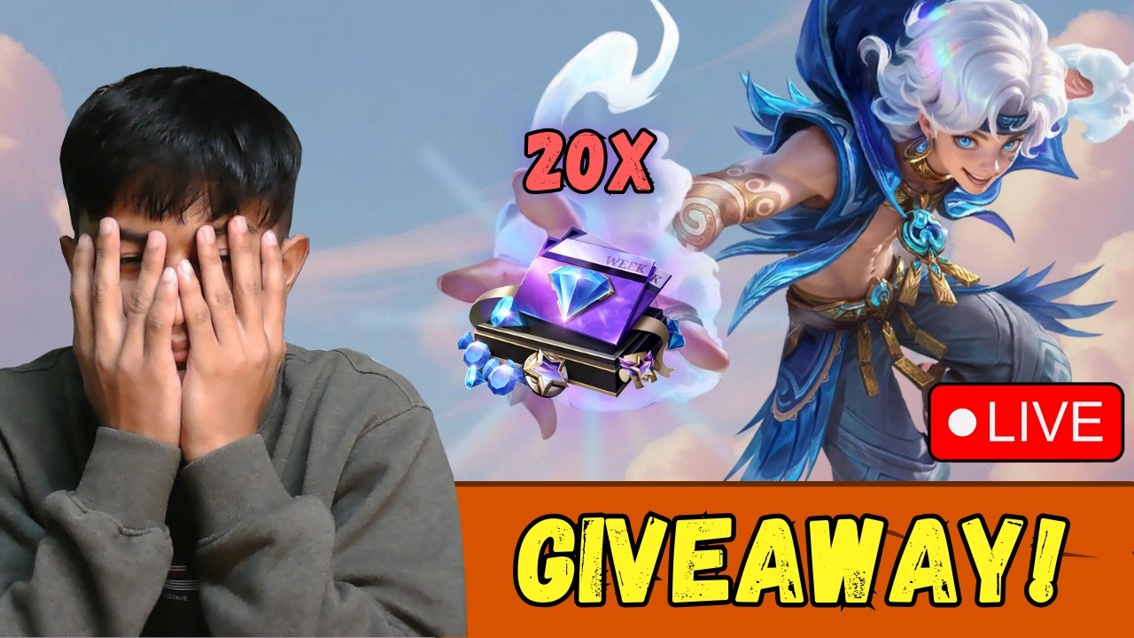 RANKK + 20 WEEKLY PASS GIVEAWAY | MLBB LIVE (Shorts)