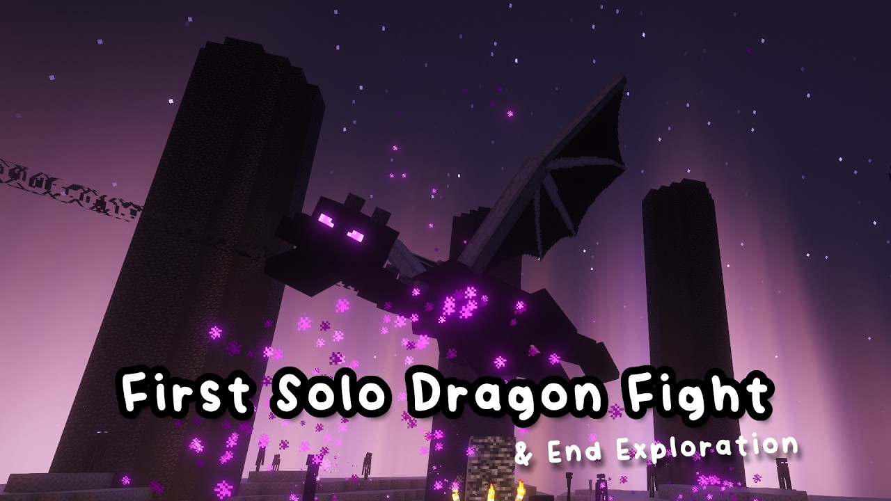 [VOD] FIRST TIME Solo Dragon Fight & End City Exploration!