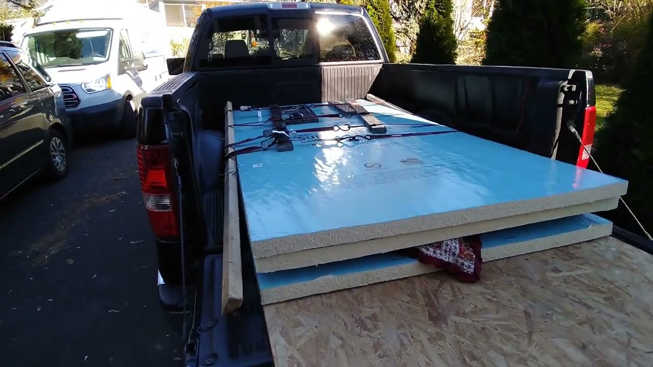Granite Counter Install - Transporting flat in pickup truck (1 of 3)