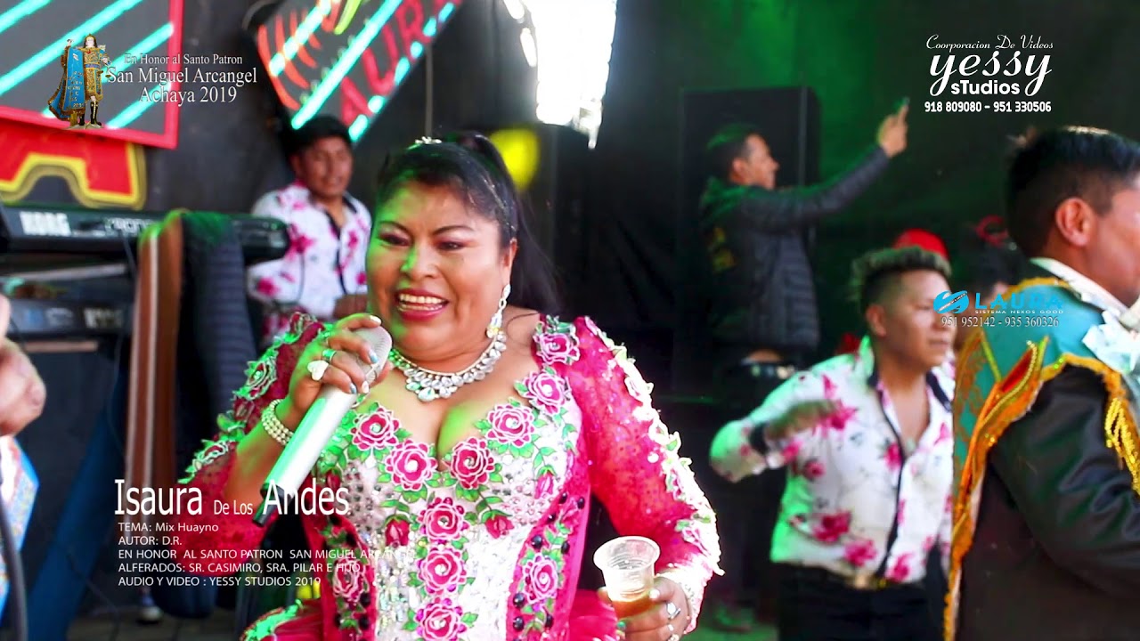 Isaura De Los Andes. Mix Huaynos. En Achaya 2019 Alferados Sr. Casimiro y Sra. Pilar