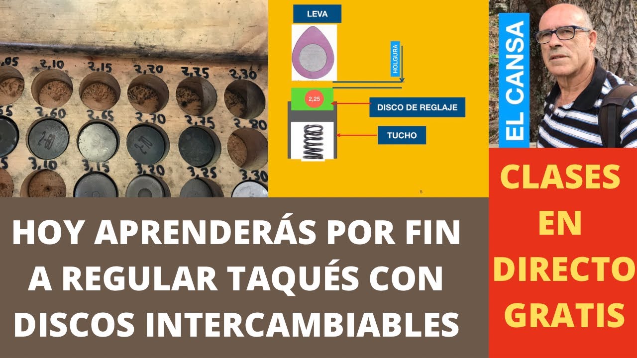 APRENDE REGLAJE DE TAQUÉS CON DISCOS / APRENDE A USAR MICRÓMETRO