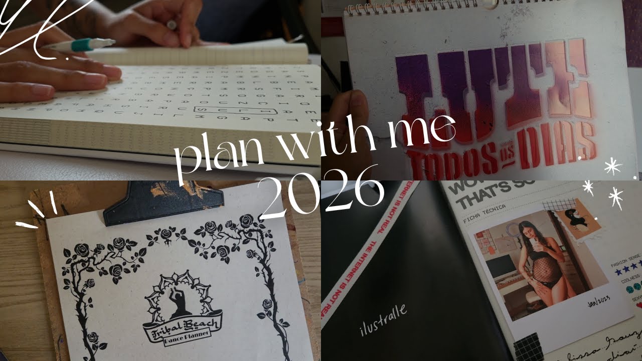 plan with me 2026 • planner & calendário