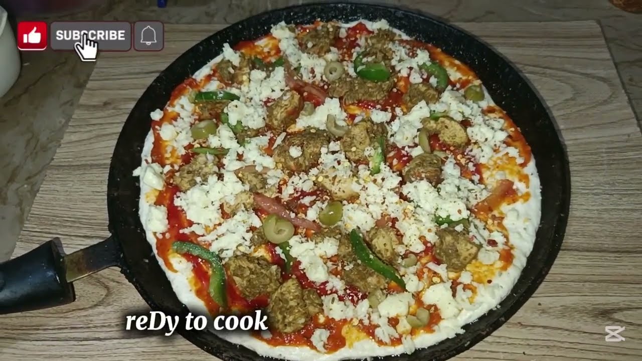 Pizza Recipe Without Oven| Perfect Pizza Dough Recipe|How to Make Pizza at Home on Tawa |