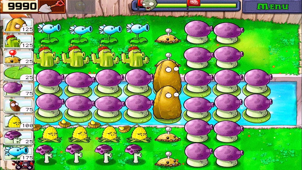 Plants vs Zombies • Adventure Pool Level (1/2) • Full Walkthrough HD [ 1080p ]