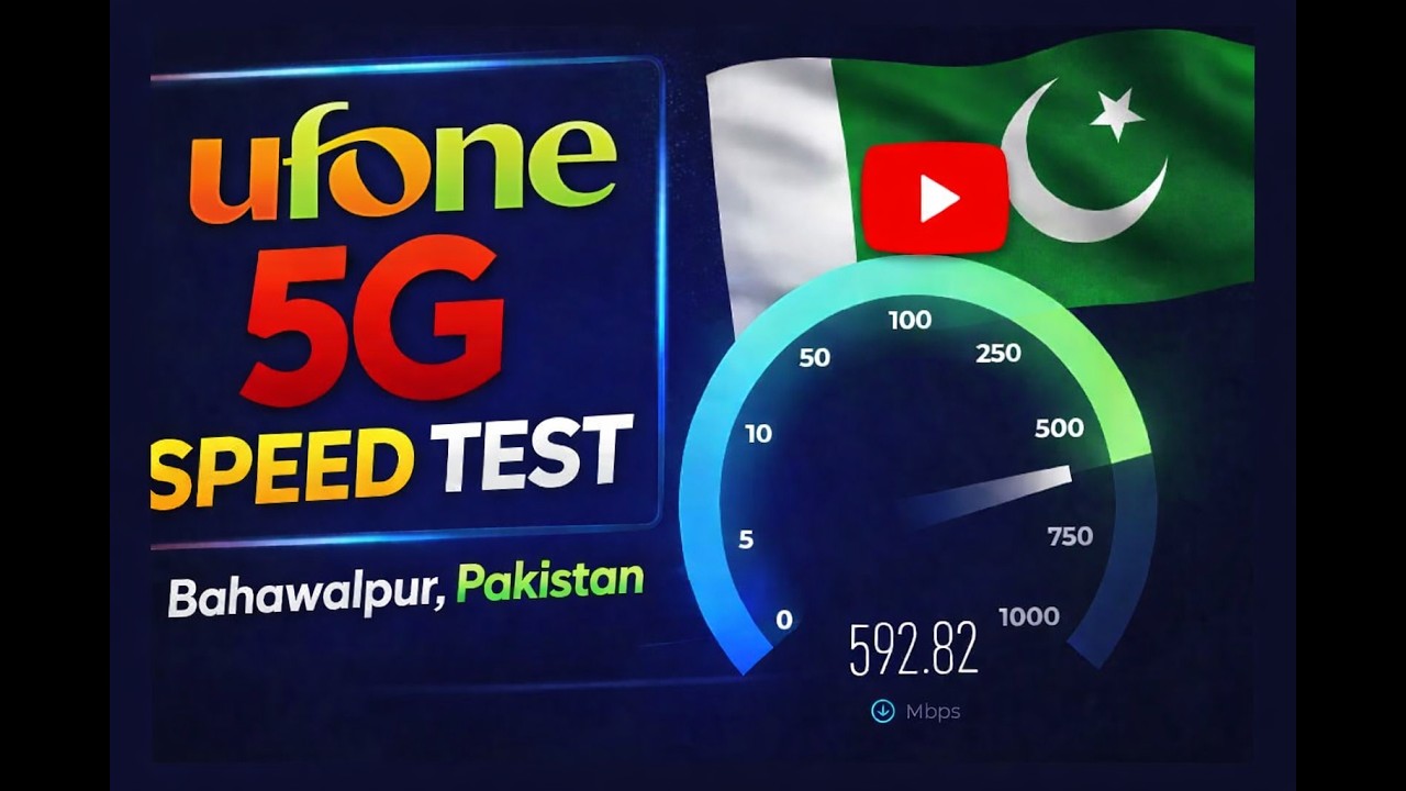 Ufone 5G Speed Test in Bahawalpur 🚀 | Upcomming Real Internet Speed Test Pakistan 🇵🇰