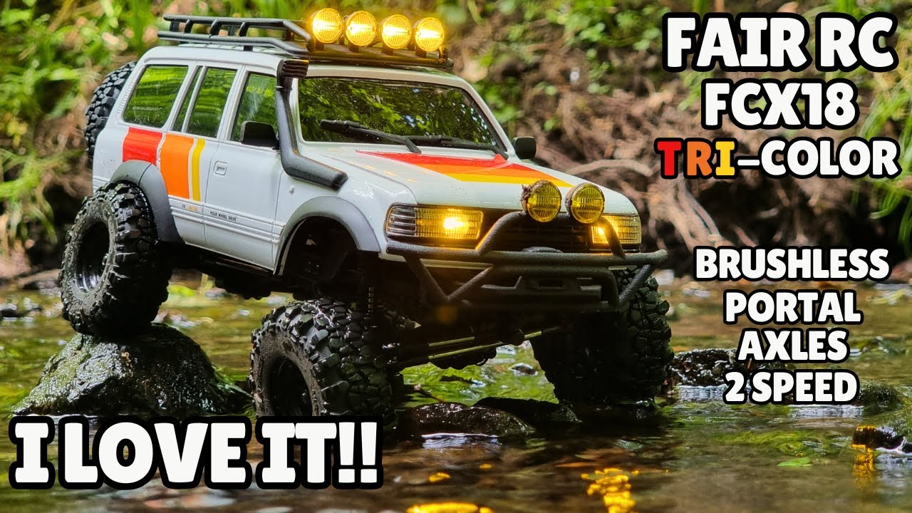 THIS Could Be My NEW Favourite mini Crawler! - Fair RC FCX18 Brushless Tri-Color Mod Review