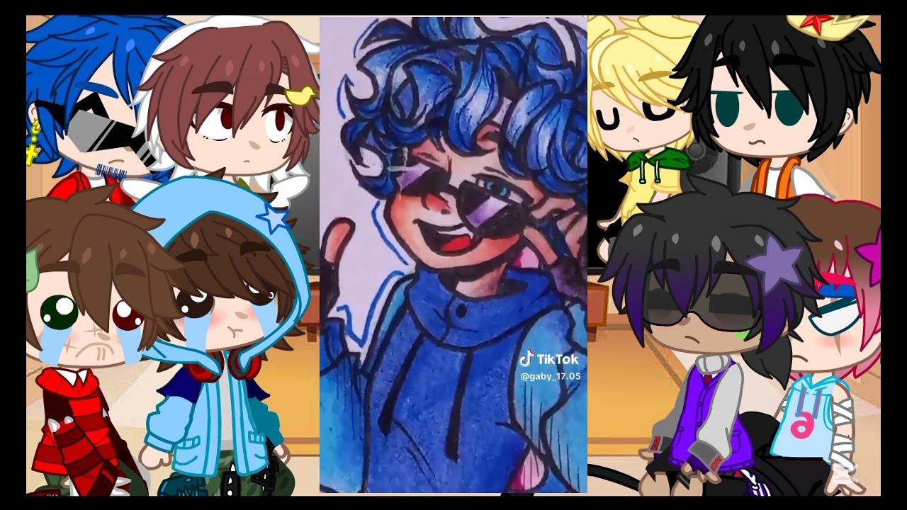 Los compas reaccionando a sus vídeos #sparta356 #gacha #loscompas #gachaclub #fnaf #riumba #