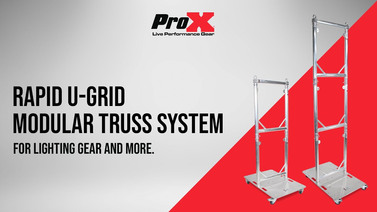 ProX Rapid U-Grid Modular Stage Truss System for Lighting Gear XT-GRU3024