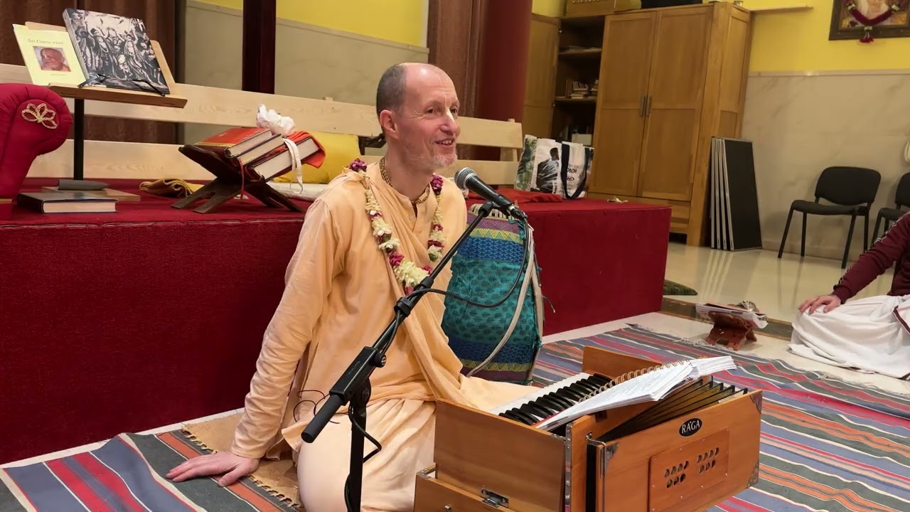 Sunday program at Sri Sri Radha Govinda Gaudiya math Austria