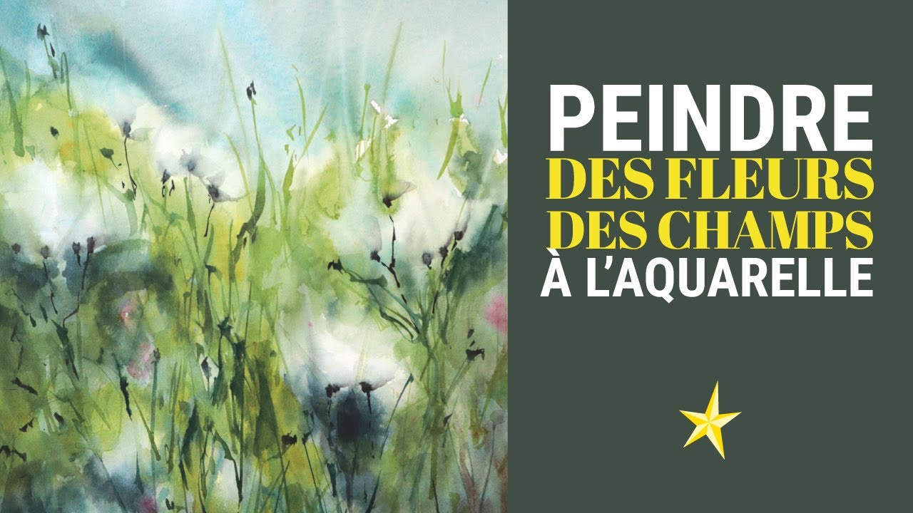 Peindre des fleurs des champs à l'aquarelle - Moyen