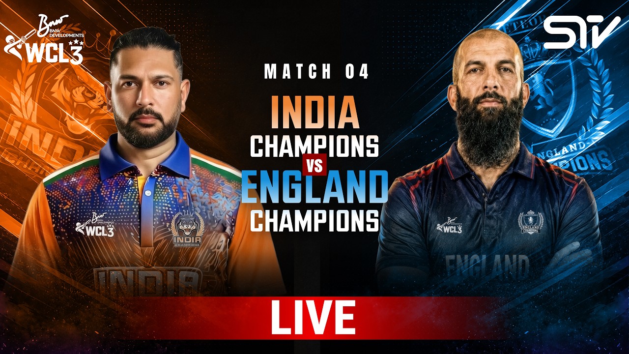 LIVE | India Champions vs England Champions | Match 4 | WCL 2026 | M9O1T