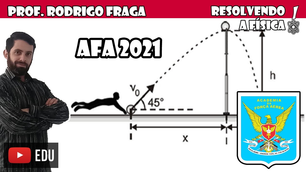(AFA) uma partida de vôlei, certo atleta dá um mergulho na quadra, a uma distância