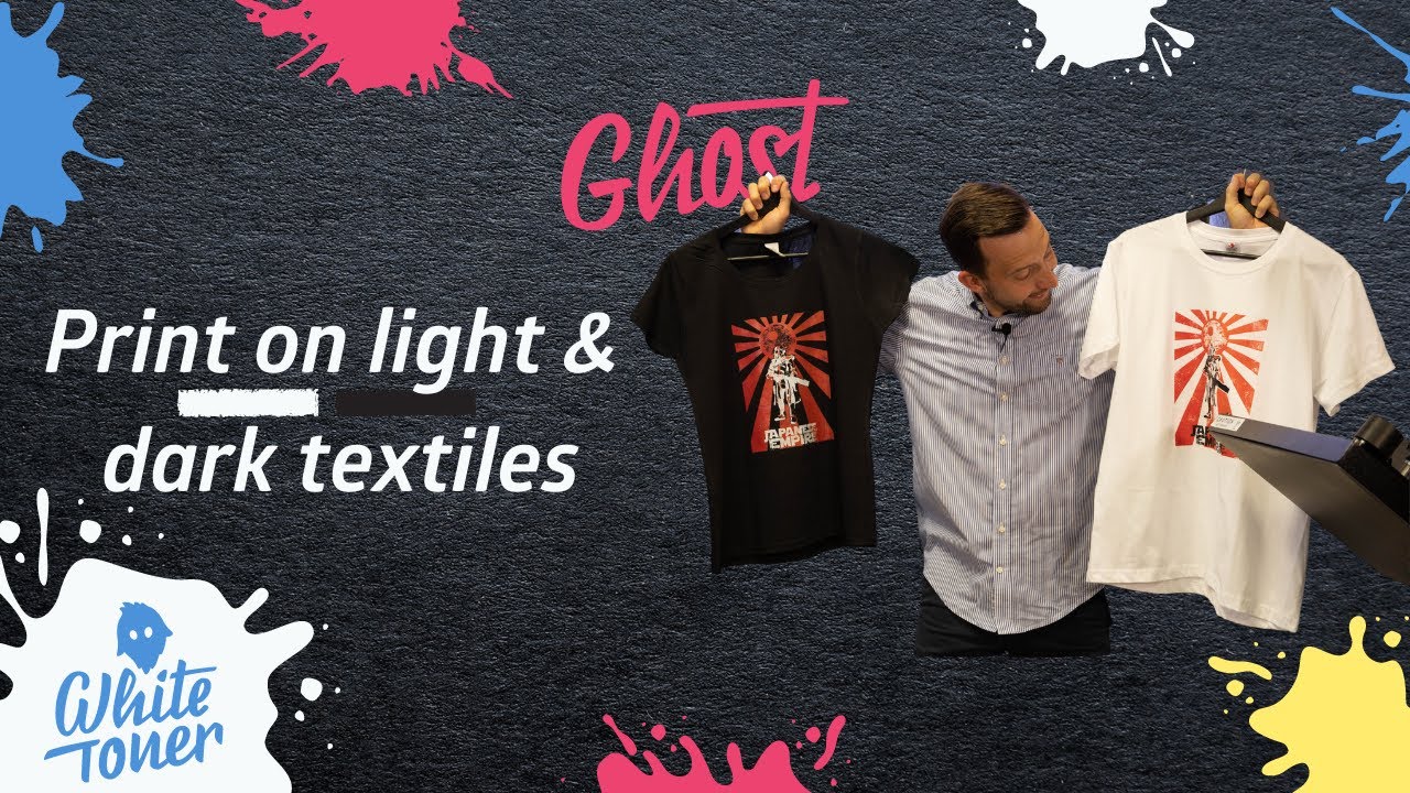 Print on light and dark textiles, with the Mini Ghost - HP Color Laser 150