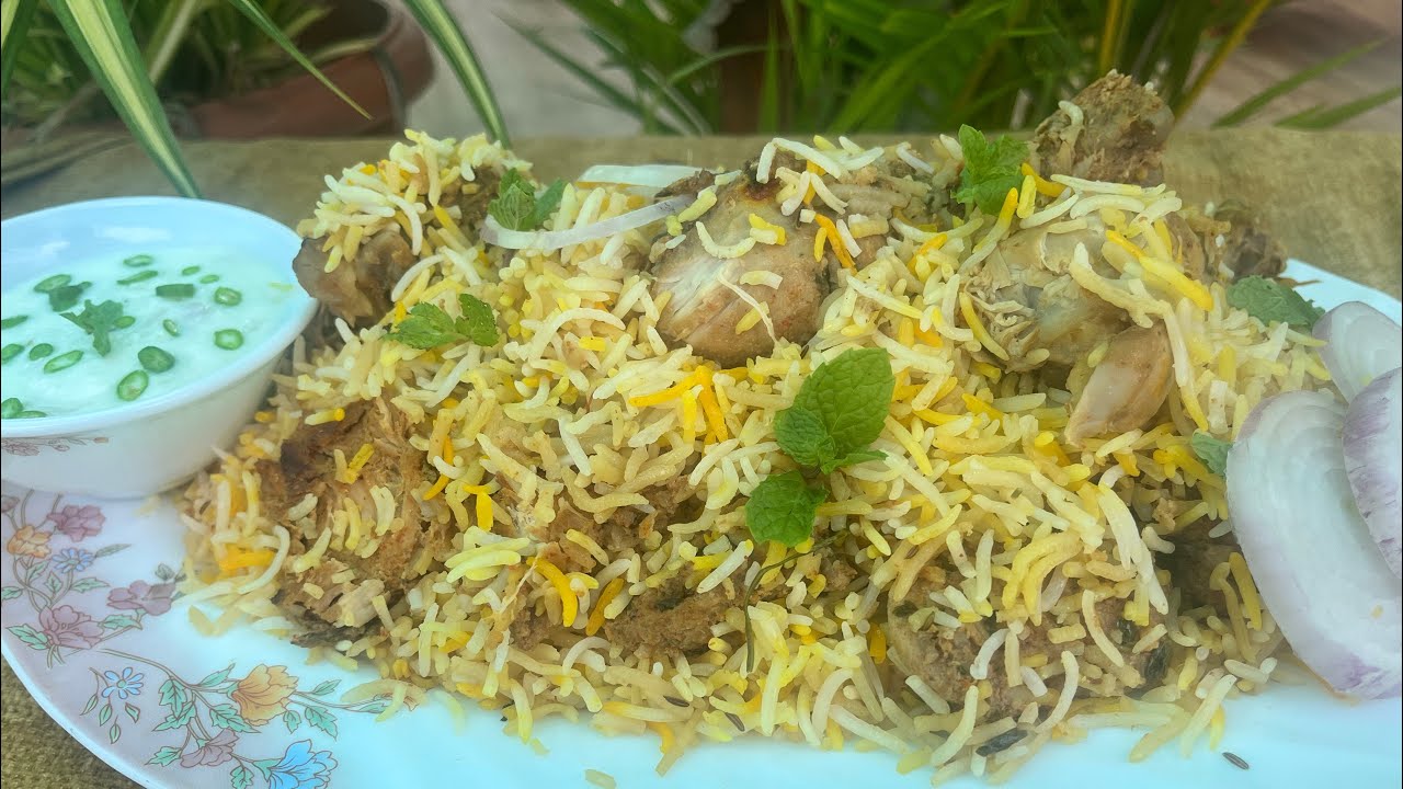  Hyderabadi chicken Biryani in Village  | Biryani recipe | చికెన్ బిర్యానీ | چکن بریانی |  बिरयानी