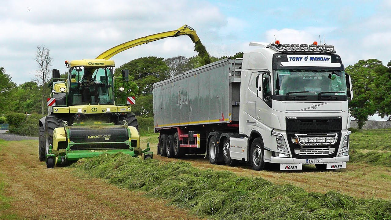 🎥 Silage 2016 - New Krone BiG X 770 & Volvo Trucks, Cork