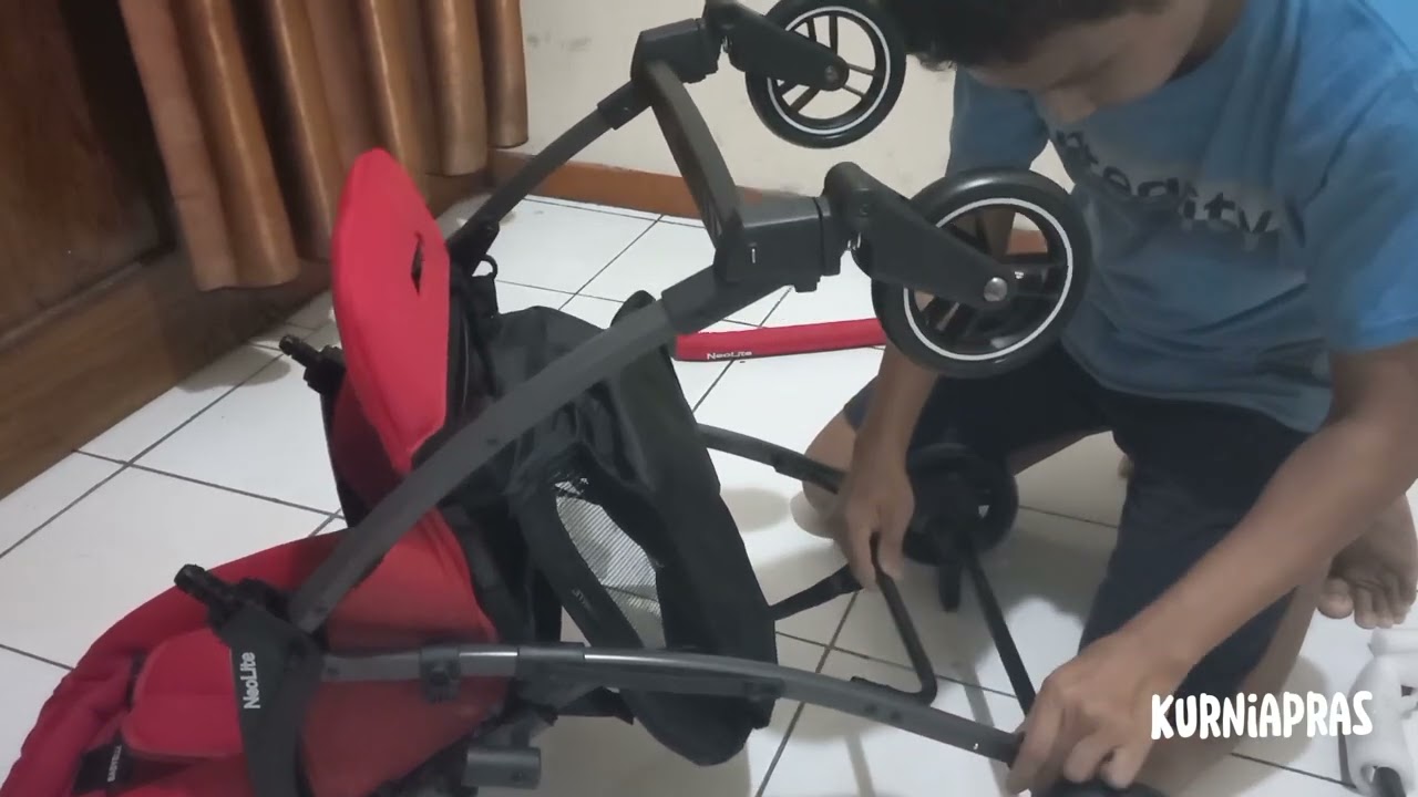 Unboxing dan Tutorial cara pemasangan Baby Stroller BABYELLE Neolite