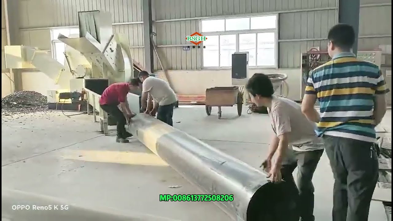 2~3 T/H PVC Pipe Recycling & HDPE Pipe Crusher | ♻️ Plastic Pipe Shredder Machine From BSGH