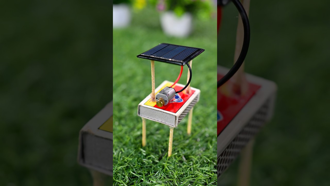 DIY Solar Project | Vibration + Solar Power = Magic?  #shorts #solar #diyprojects